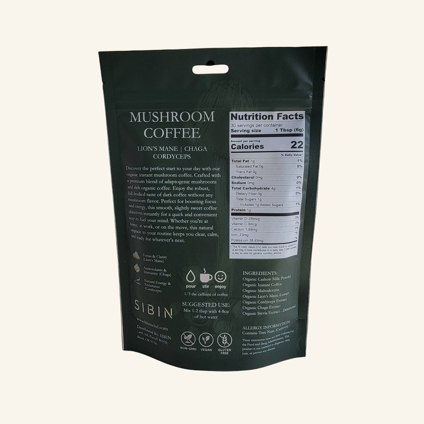 Organic Mushroom Coffee - Sibin